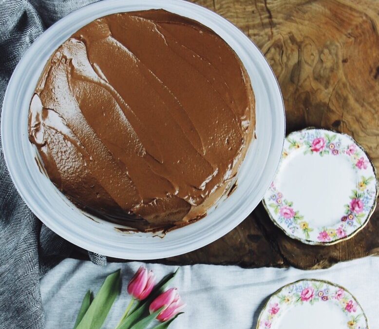 Classic dark chocolate cake