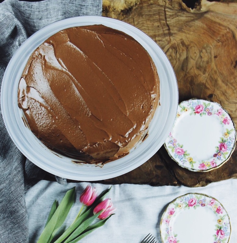 chocolate cake top