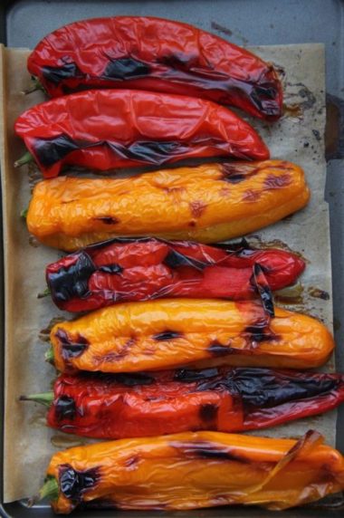 red peppers grilled