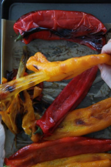 red peppers grilled