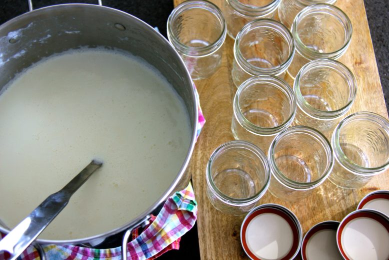 cooled down milk